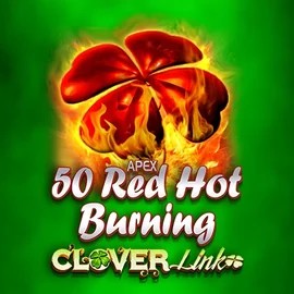 50 Red Hot Burning Clover Links logo by Novomatic Roibets Casino
