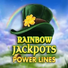 Rainbow Jackpots Power Lines logo – Jackpots by Red Tiger Gaming at Roibets Casino
