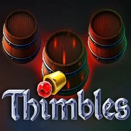Thimbles slot logo by Evoplay at Roibets CasinoThimbles